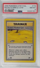 V1716: 2000: Rocket's Minefield Gym: 119/132: 1ST Edition: Gym Challenge: PSA: 8: NM-MT: 102261304